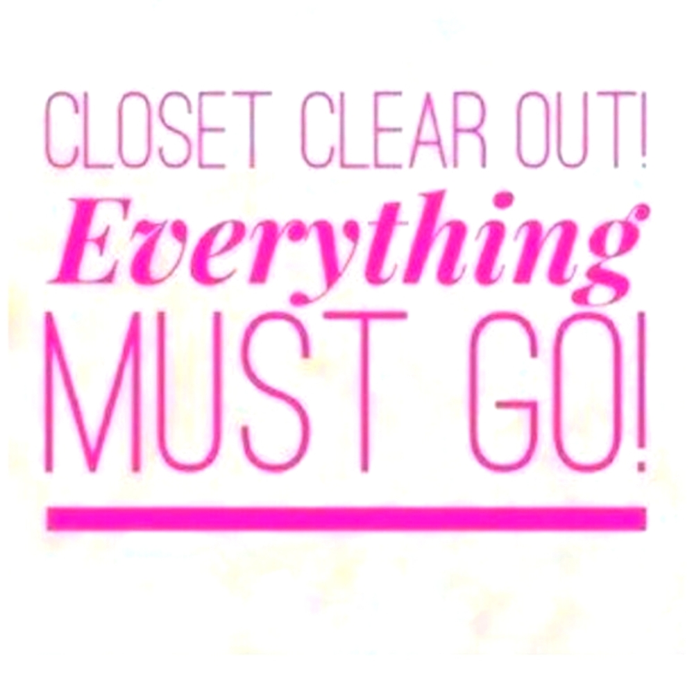 I am moving and need to clear our my Poshmark closet. Everything must go.